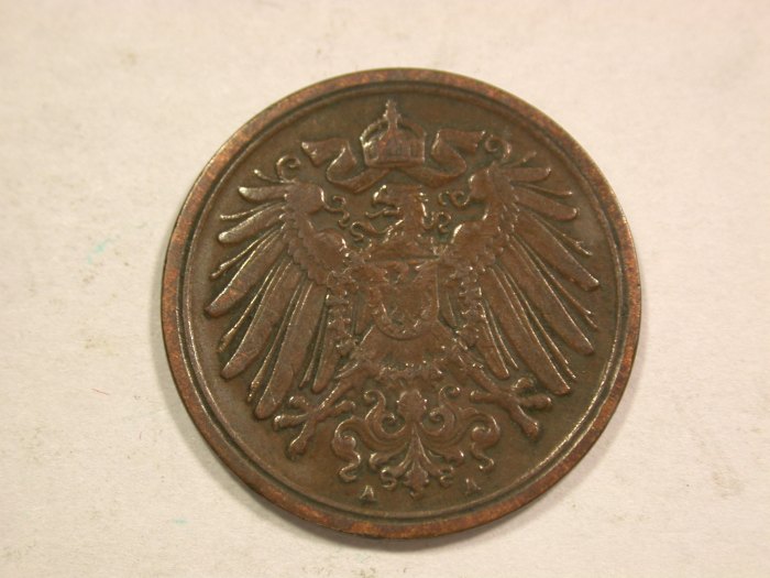  B20 KR 1 Pfennig 1904 A in ss   Originalbilder   