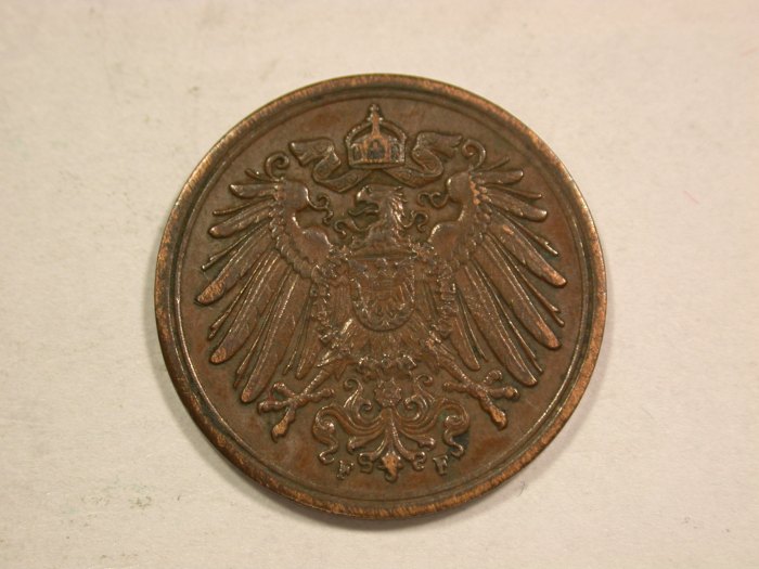  B20 KR 1 Pfennig 1911 F in ss/ss+   Originalbilder   