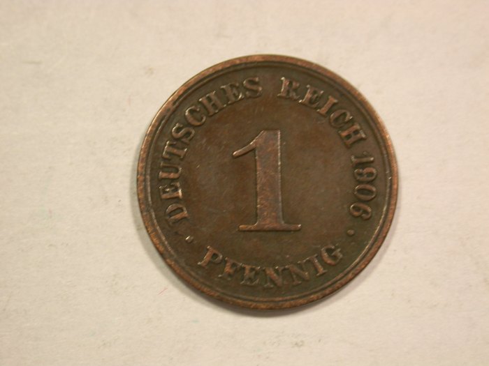  B20 KR 1 Pfennig 1906 F in ss/ss+   Originalbilder   