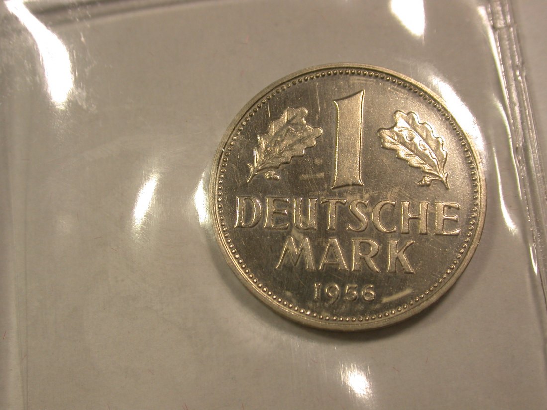 B48 BRD 1 Mark 1956 D in PP max. 100 Ex !! Originalbilder