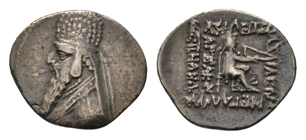  Antike; Griechenland PARTHER; Silbermünze 3,72 g   