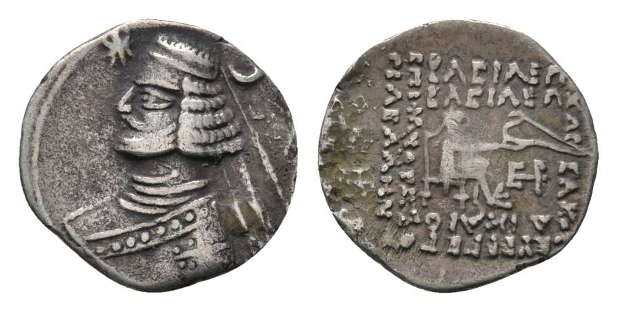  Antike; Griechenland PARTHER; Silbermünze 3,71 g   
