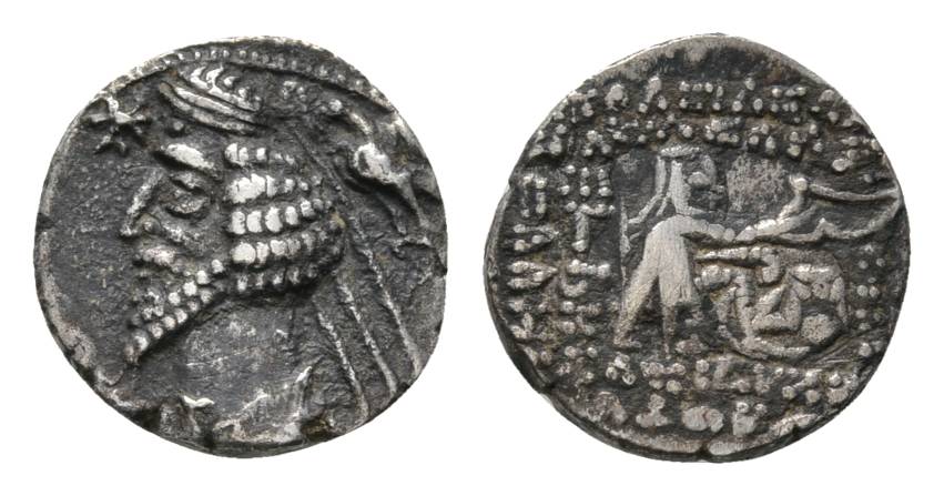  Antike; Griechenland PARTHER; Silbermünze 3,90 g   