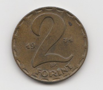  2 Forint Ungarn 1971 (K751)   