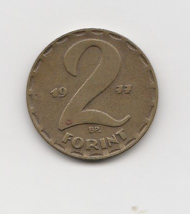  2 Forint Ungarn 1977 (K756)   