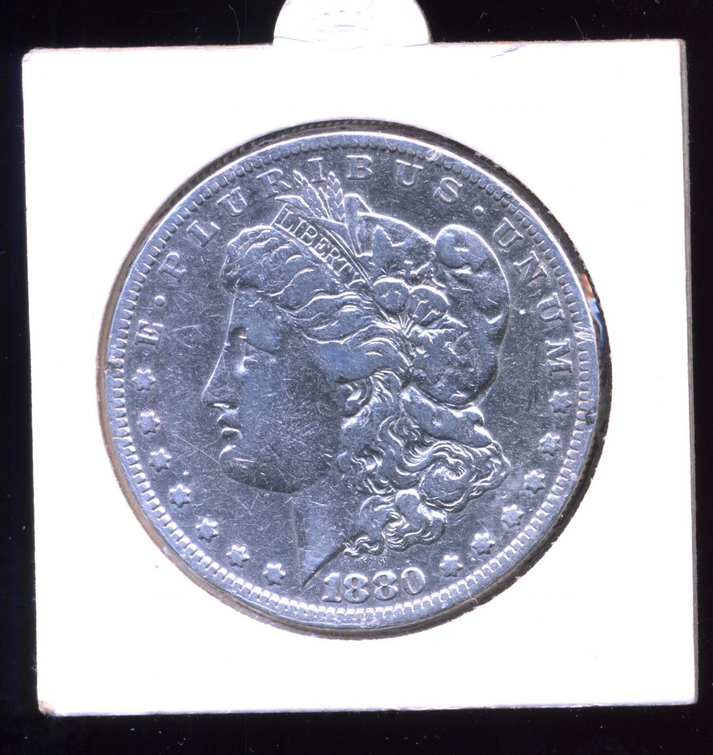 USA Silbermünze Freiheitskopf 900 Ag von 1880 New Orleans O