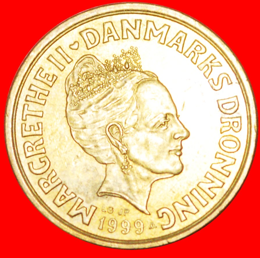  √ DAS 3. BILDNIS: DÄNEMARK ★ 20 KRONER 1999!   