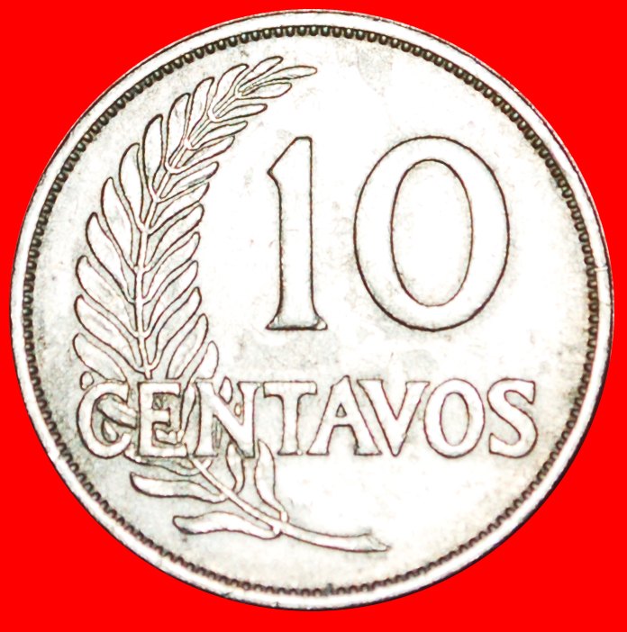  √ KRIEGSZEIT (1939-1945): PERU ★ 10 CENTAVOS 1939!   