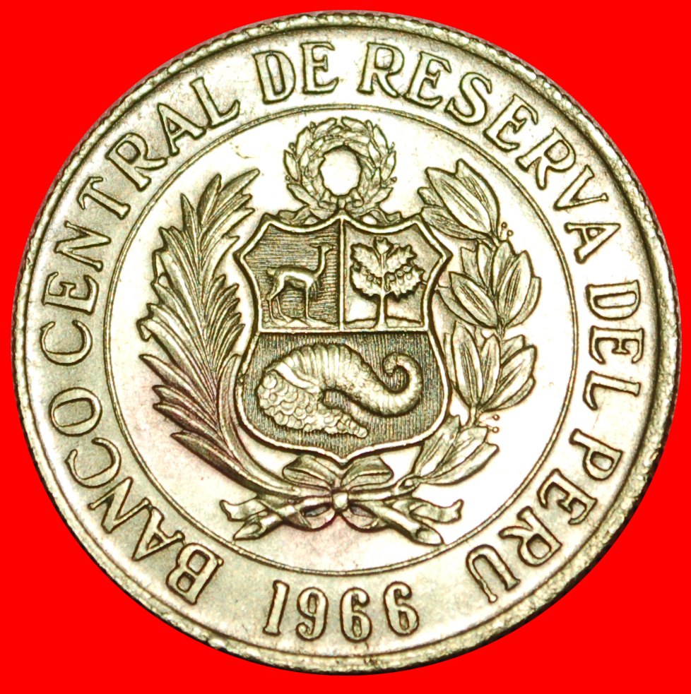  √ VICUGNA: PERU ★ SOL DE ORO 1966!   