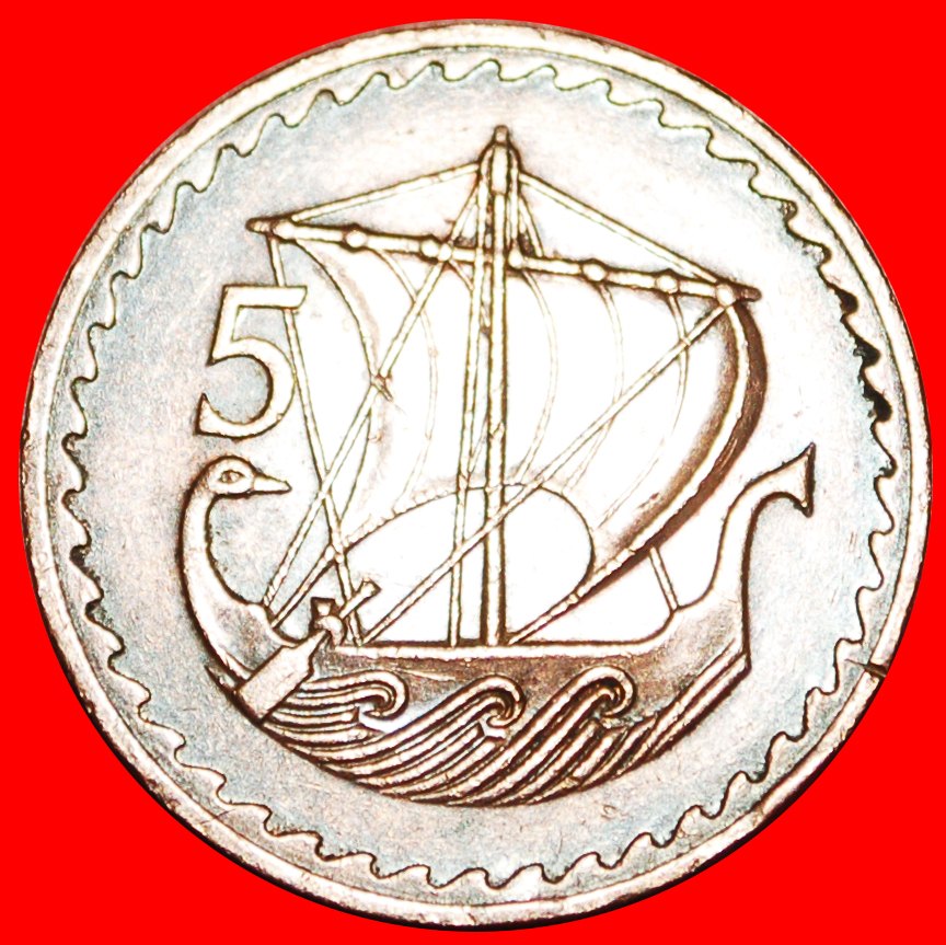  √ SHIP: CYPRUS ★ 5 MILS 1977!   