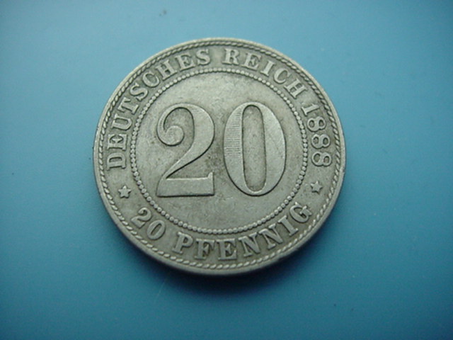 Kaiserreich 20 Pfennig 1888 J