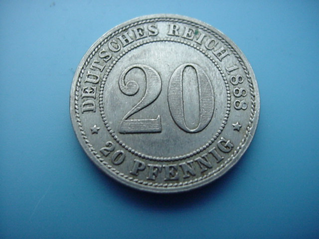 Kaiserreich 20 Pfennig 1888 E