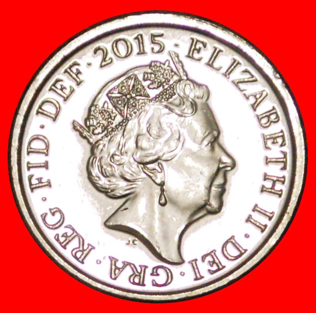  √ SCHILD: GROSSBRITANNIEN ★ 5 PENCE 2015 uSTG STEMPELGLANZ!   