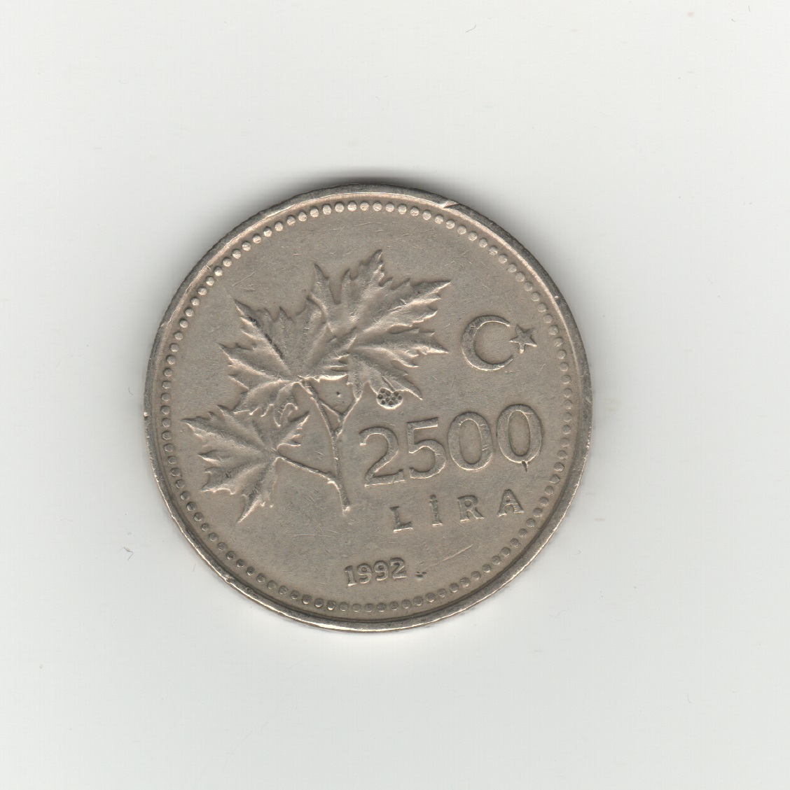  Türkei 2500 Lira 1992   