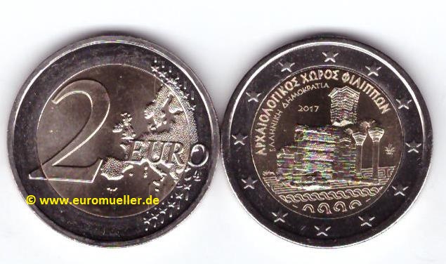 Griechenland 2 Euro Gedenkmünze 2017...Philippi   