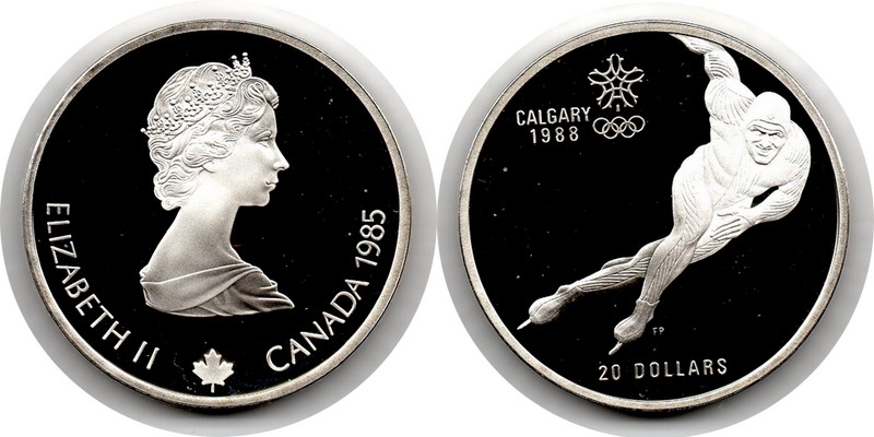  Kanada  20 Dollar  1985  FM-Frankfurt Feingewicht: 31,1g  Silber  PP/vz (kl. Kratzer)   