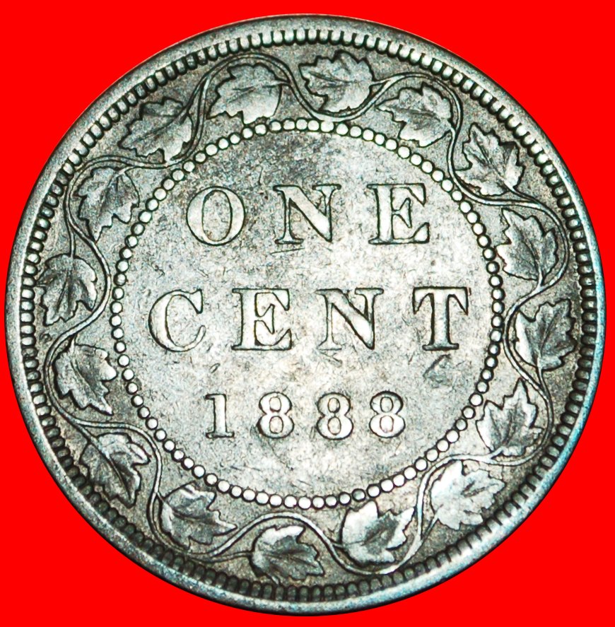  √ VICTORIA (1867-1901): CANADA ★ 1 CENT 1888!   