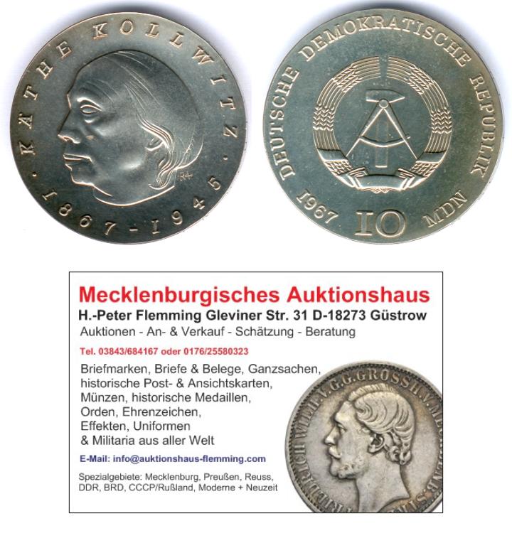 DDR 10 Mark 1967 A. Käthe Kollwitz J.1519 (10950) fast vz/st