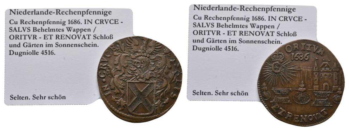  Nürnberg-Rechenpfennig, Cu Rechenpfennig 1686   