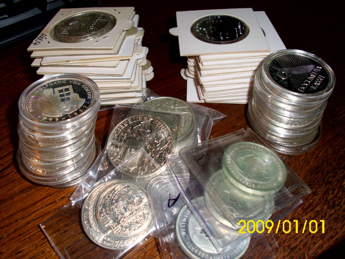 49x 10 EURO SILBERMÜNZEN ÖSTERREICH DEUTSCHLAND SILBER SAMMLERSTÜCKE SILVER