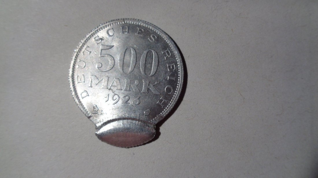 seltene Verprägung 500 Mark 1923 J