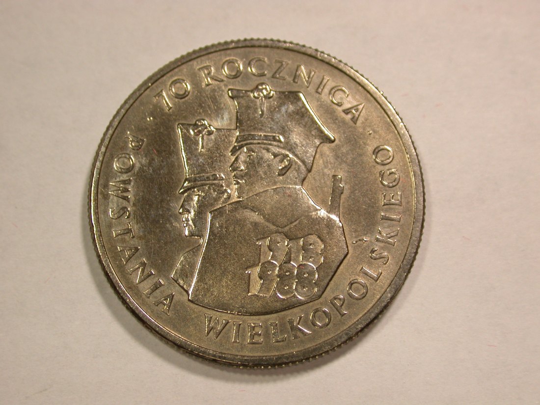 B23 Polen 100 Zloty 1988 in ST Originalbilder