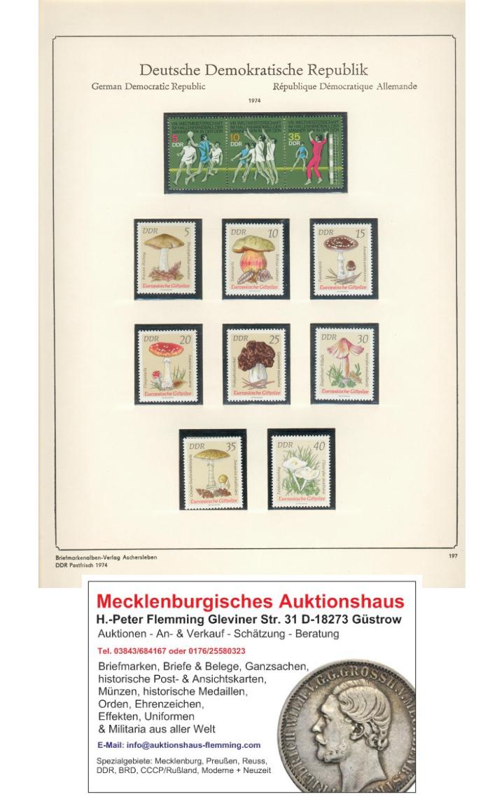 DDR kompletter Jahrgang 1974 auf Abria Vordruckblättern