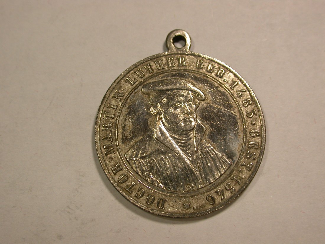  B24 Martin Luther Medaille 1883   8,88 Gramm  Originalbilder   