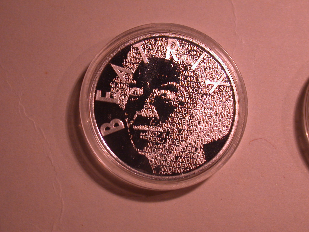 Niederlande 5 Euro 2003 PP , Ag. * Vincent van Gogh + Beatrix