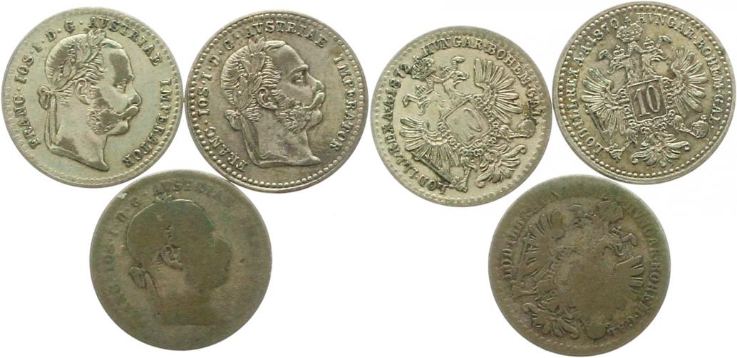  8848 Österreich Lot von 3 Silbermünzen   