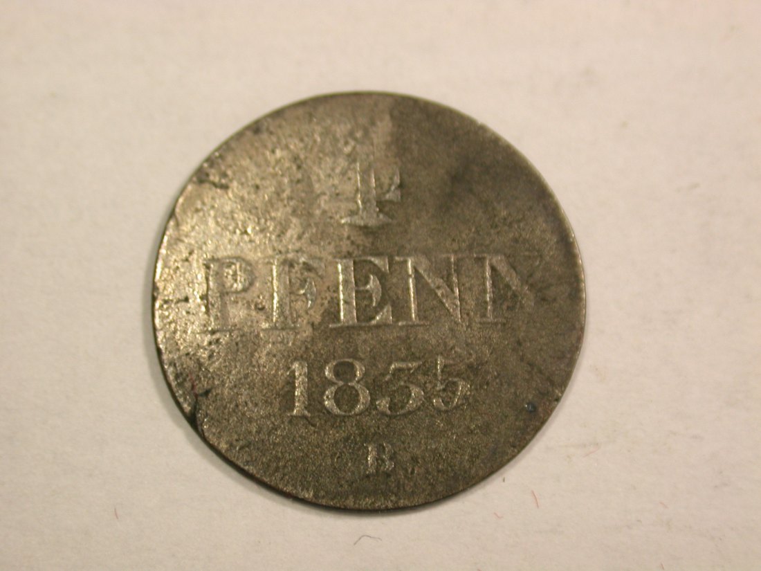  B25 Hannover 4 Pfennig 1835 B in s-ss  Originalbilder   