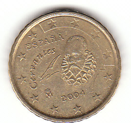 Spanien (D002)b. 10 Cent 2004 siehe scan/cir.