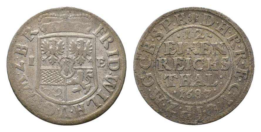  Altdeutschland, Kleinmünze 1687   
