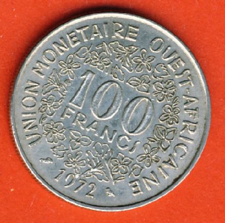  Westafrikanische Staaten Quest 100 Francs 1972   