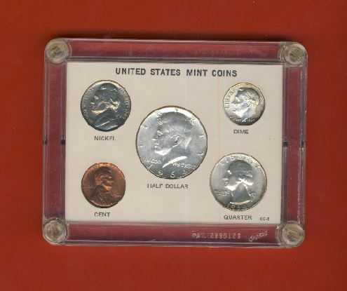  USA 1964 Mint Coins   