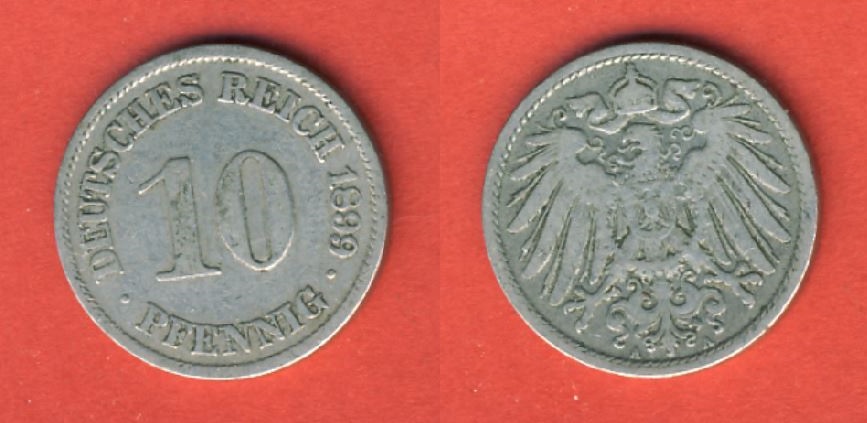  Kaiserreich 10 Pfennig 1899 A   