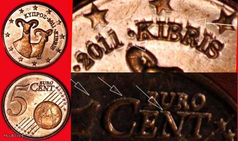  Ⰶ RUDE DIES GREECE* CYPRUS ★ 5 CENT 2011! INTERESTING!  LOW START ★ NO RESERVE!   