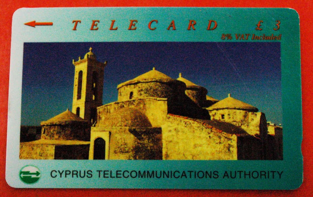  * KIRCHE: TELECARD ZYPERN ★ 3 PFUND GEBRAUCHT!   