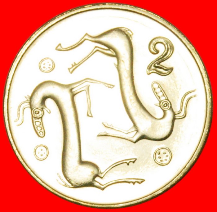 Ⰶ GOATS: CYPRUS ★ 2 CENTS 2004 LAST YEAR! UNC! FROM ROLLS! LOW START ★ NO RESERVE!