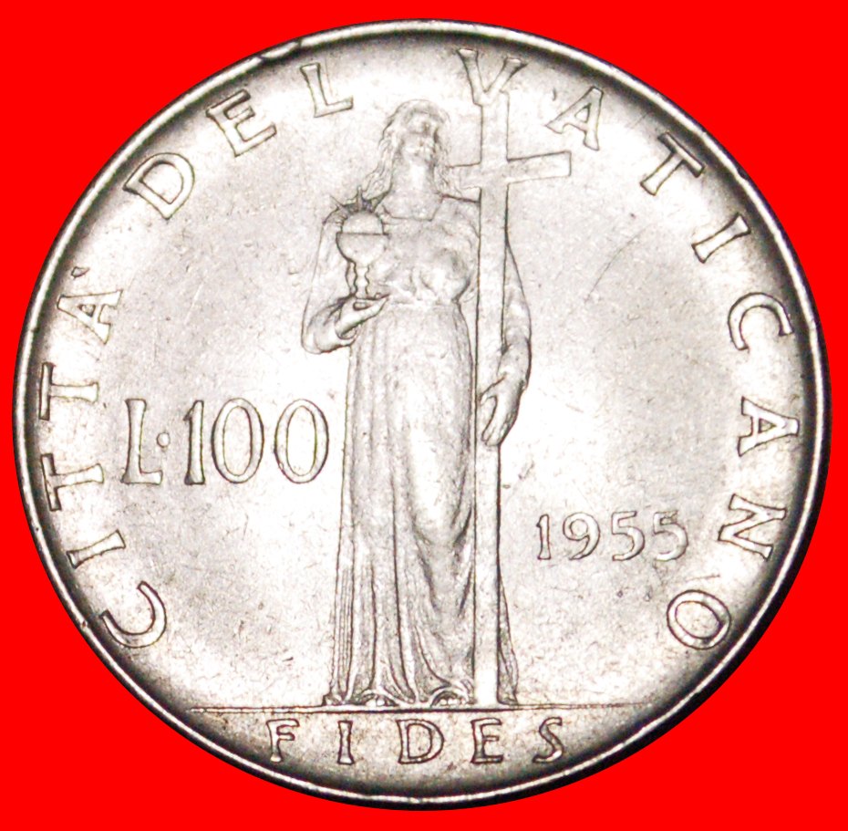  √ FIDES: VATICAN ★ 100 LIRE 1955! LOW START ★ NO RESERVE!   