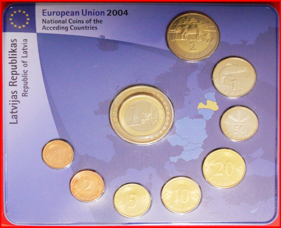 √ GREAT BRITAIN: latvia (ex. USSR, russia)★SET (1992-1999) EUROPEAN UNION 2003-2004 MADE IN GERMANY!