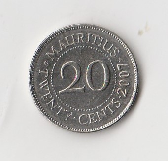  20 cent Mauritius 2007 (K787)   