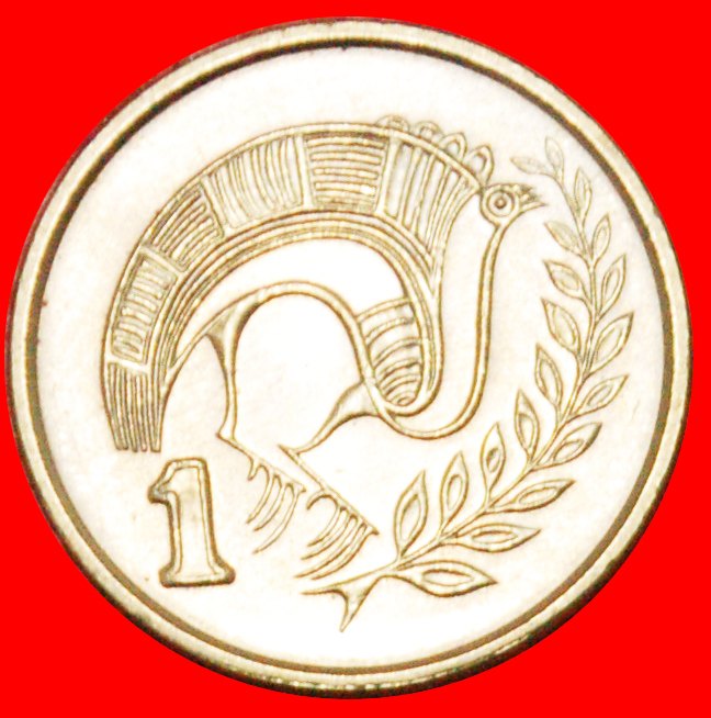  § BIRD: CYPRUS ★1 CENT 1998 MINT LUSTER! LOW START ★ NO RESERVE!   