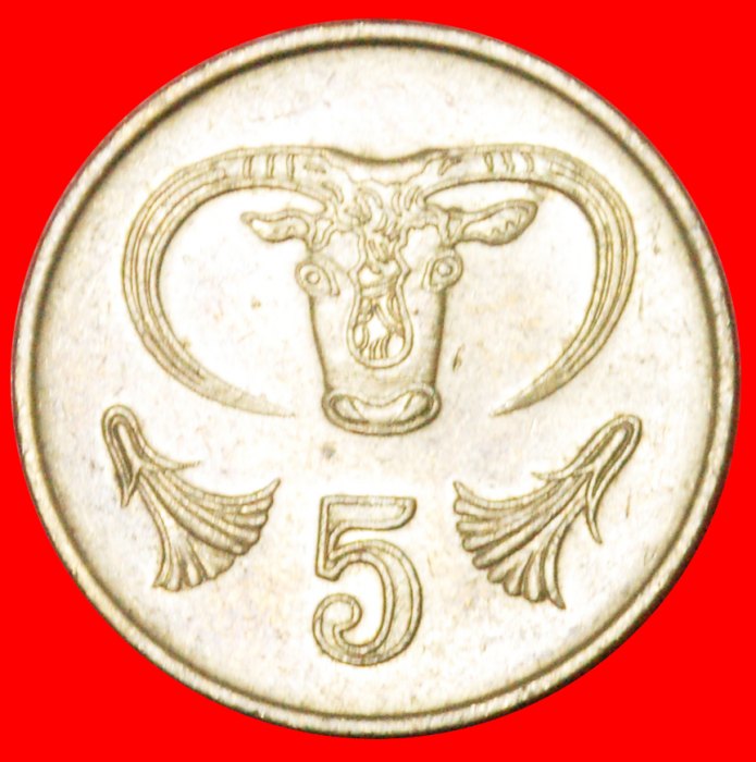 ★ SILBERNE SCHÜSSEL: ZYPERN ★ 5 CENTS 1998!