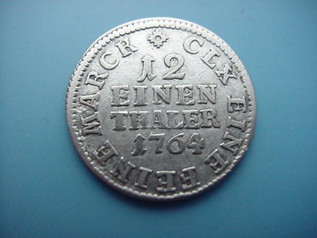 Sachsen-Albertinische Linie 1/12 Taler 1764 J.F.F.