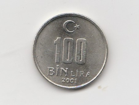  100000 Lira Türkei 2001 (K820)   