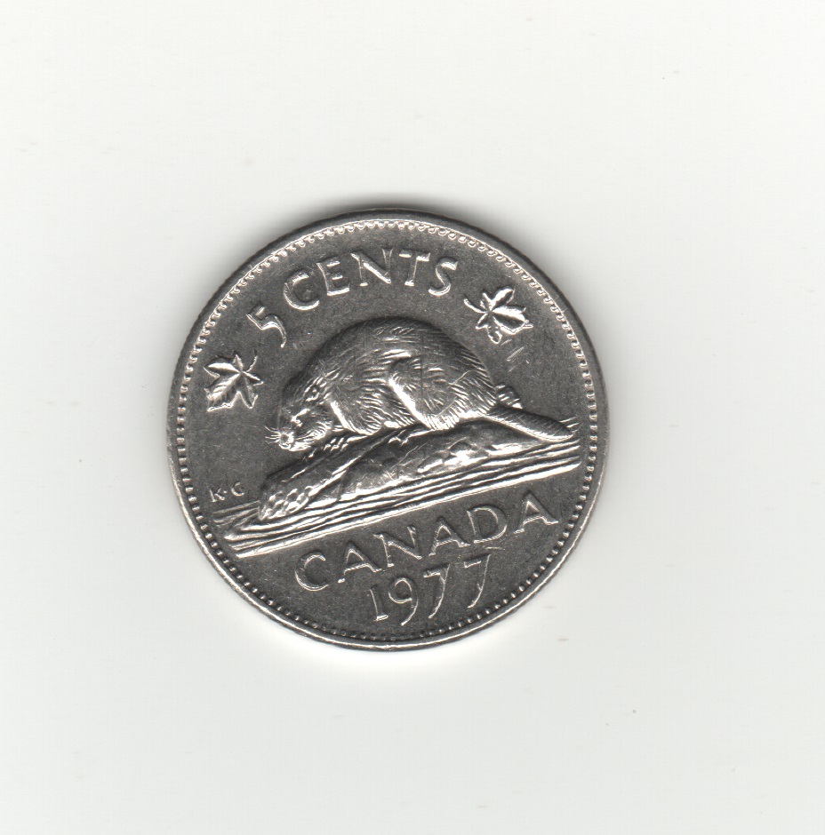 Kanada 5 Cents 1977   