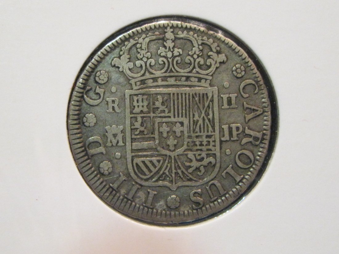 SPAIN 2 REALES 1761JP.GRADE-PLEASE SEE PHOTOS