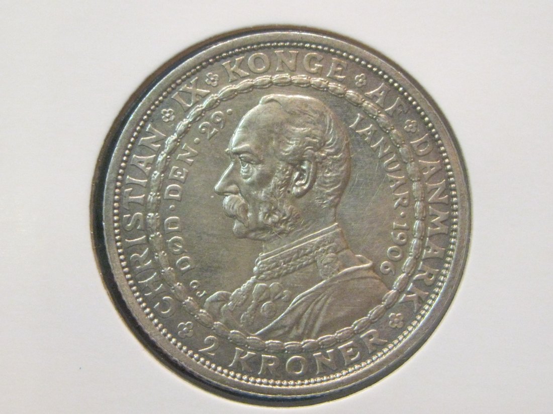 DENMARK 2 KRONER 1906.GRADE-PLEASE SEE PHOTOS.