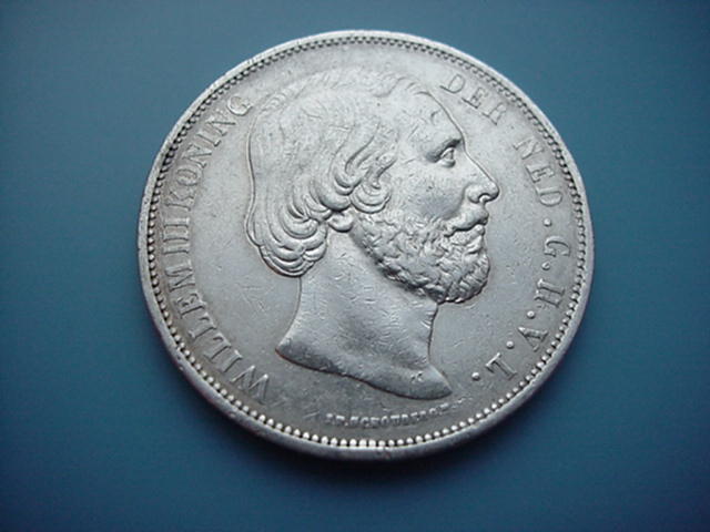 Niederlande Wilhelm III 2 1/2 Gulden 1869 Silber